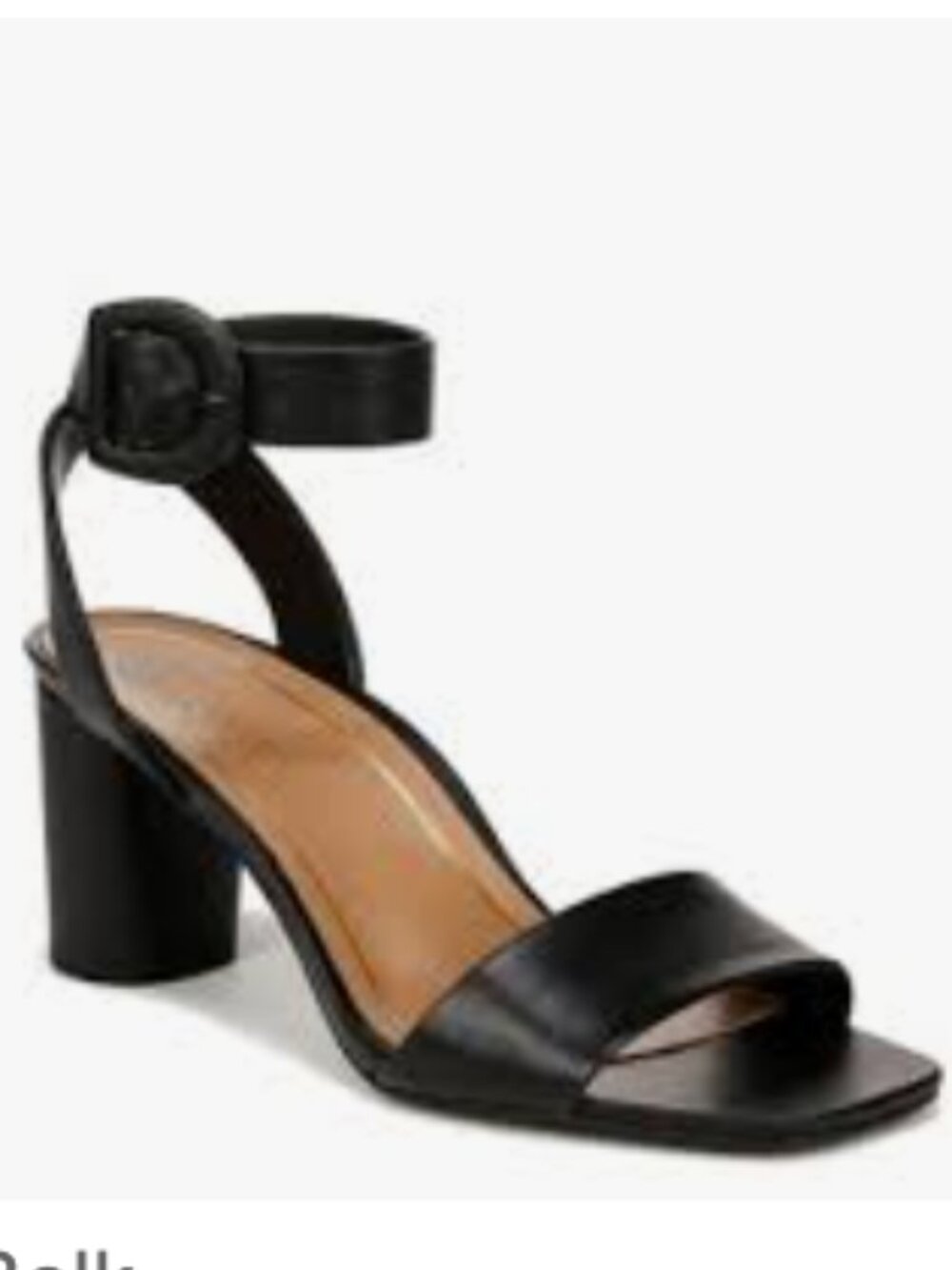 Vionic Zinfandel Heeled Sandal Leather Peeptoe Ankle wrap Strap WIDE 7.5W